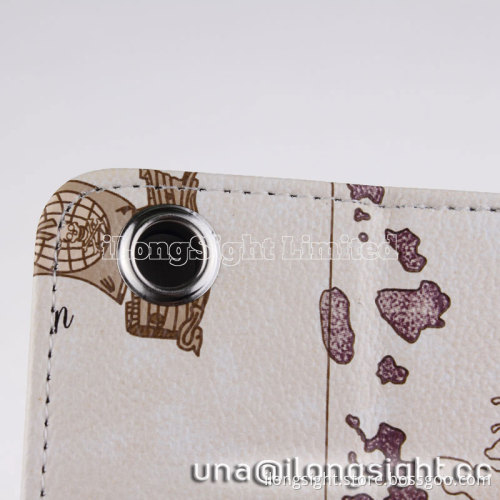 map design pu leather stand Case For ipad air/ipad 5